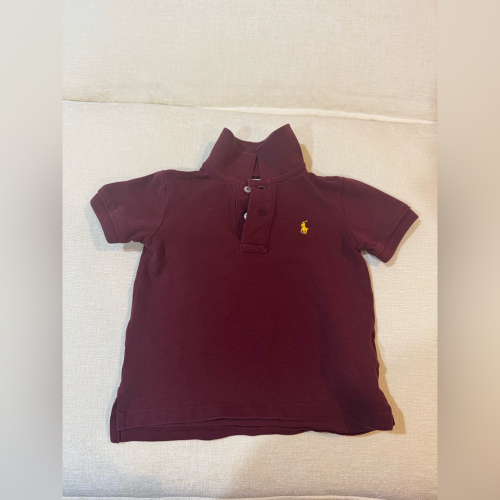 Ralph Lauren Kids Burgundy Polo Shirt
